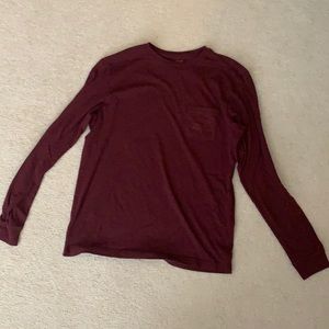 Maroon Vineyard Vines Long Sleeve Tshirt